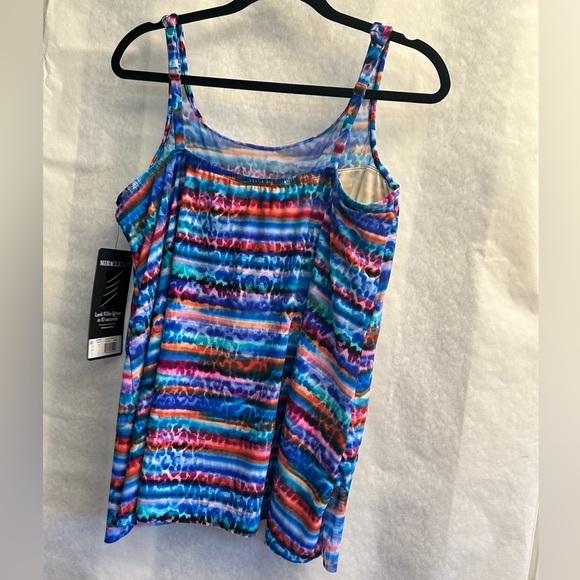 Colorful Striped Women's Swim Top - Picture 4 of 14